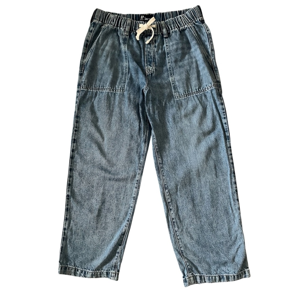 Gap SuperSoft Pull-On Wide-Leg Jeans - Picture 2 of 9